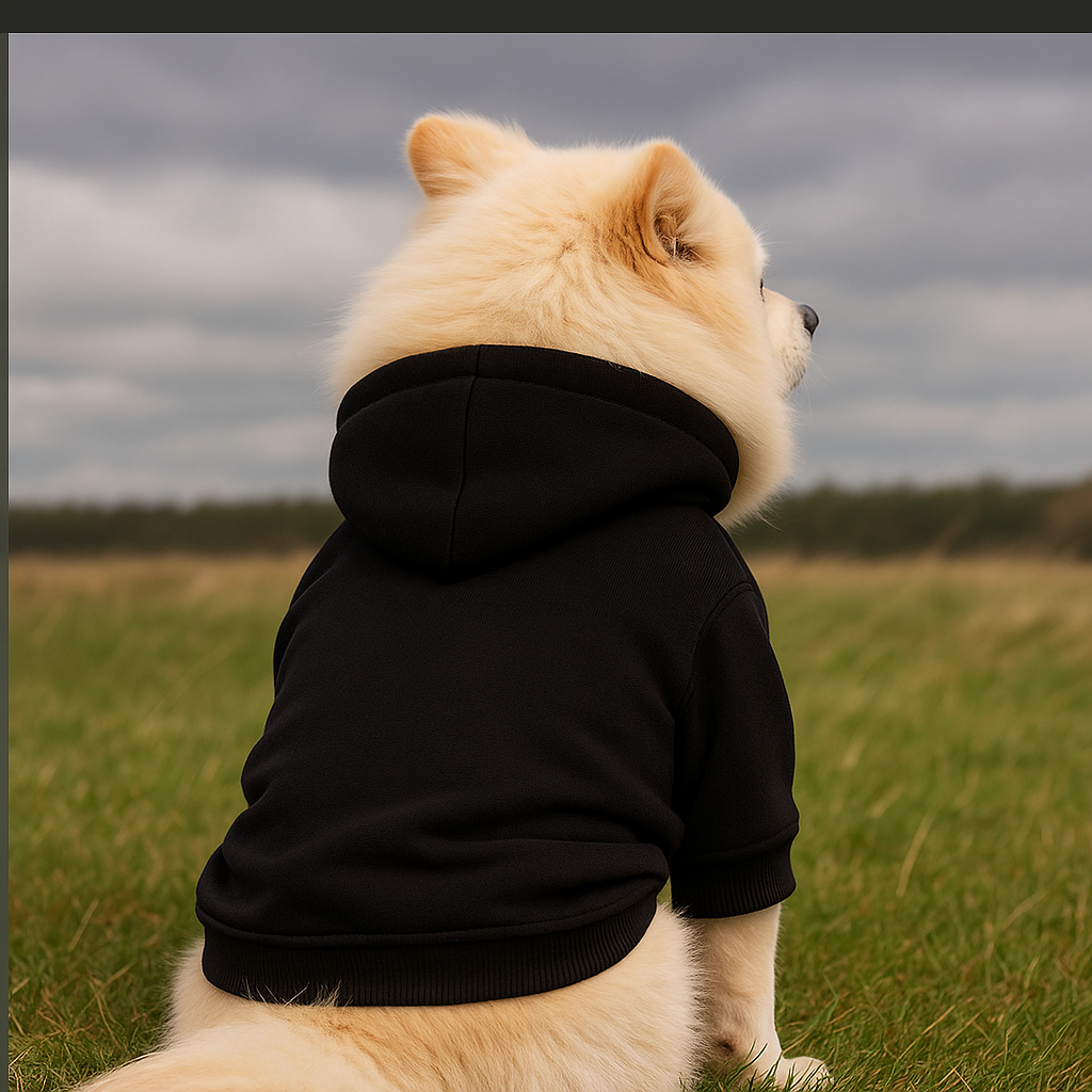 Cozy Black Dog Hoodie