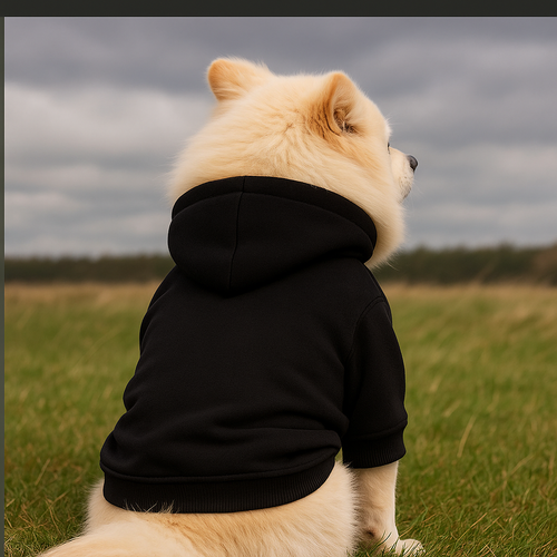 Cozy Black Dog Hoodie