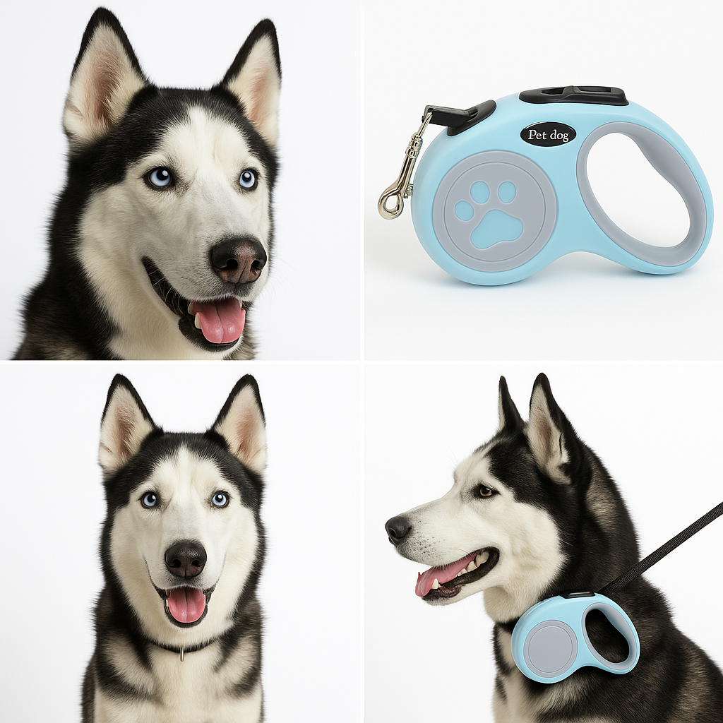 Tangle-Free Retractable Dog Leash