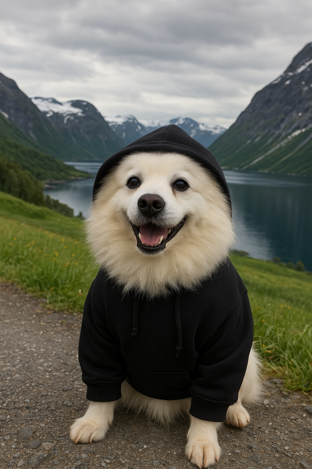 Cozy Black Dog Hoodie