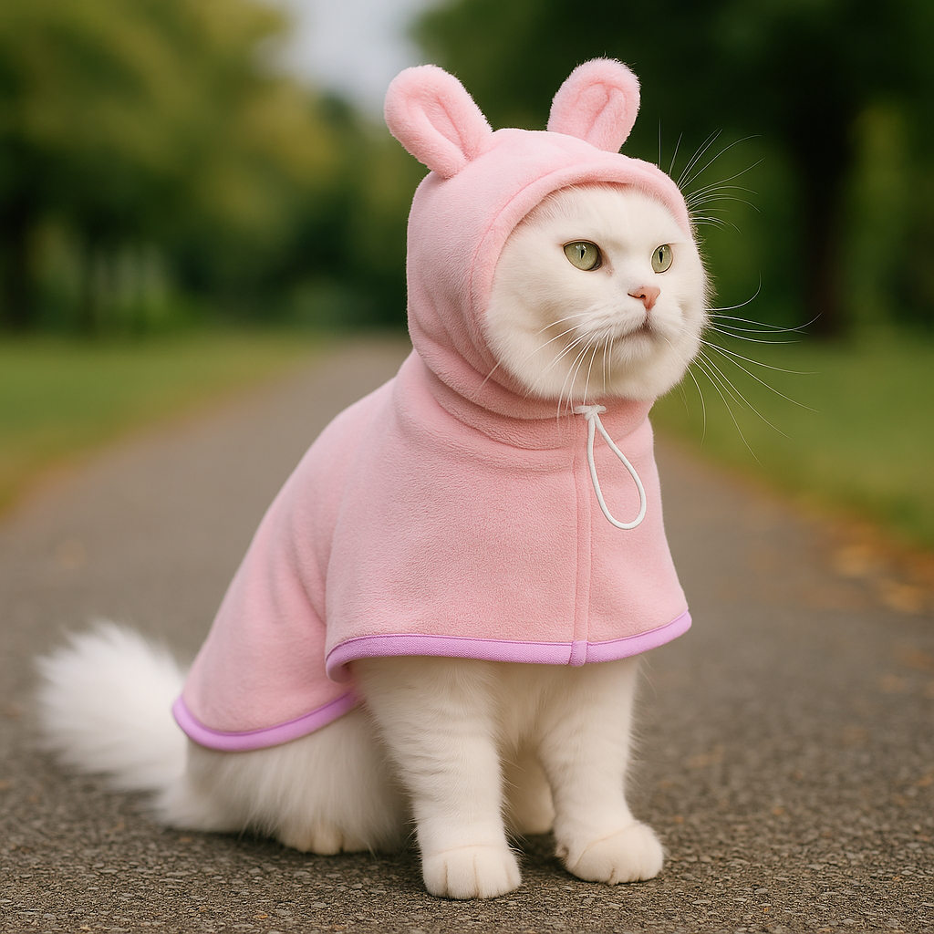 Dogs and Cats Bathrobe Hoodie
