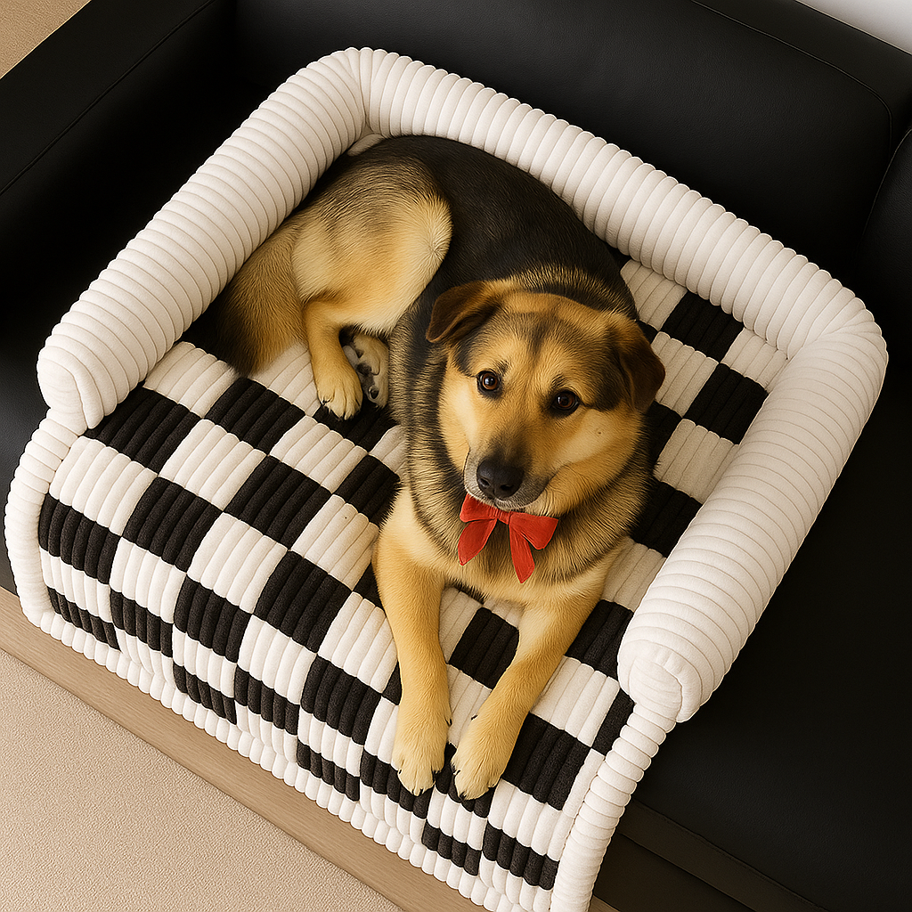 Luxury Checkerboard Sofa Protector for Pets